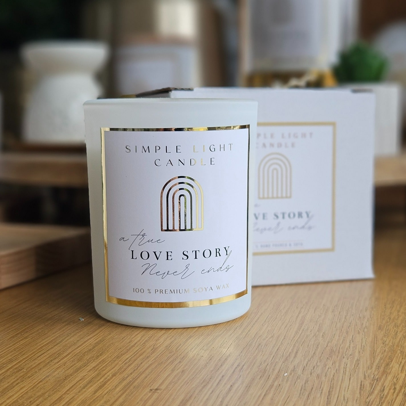 Świeca sojowa M - Love Story Never Ends - obrazek 2