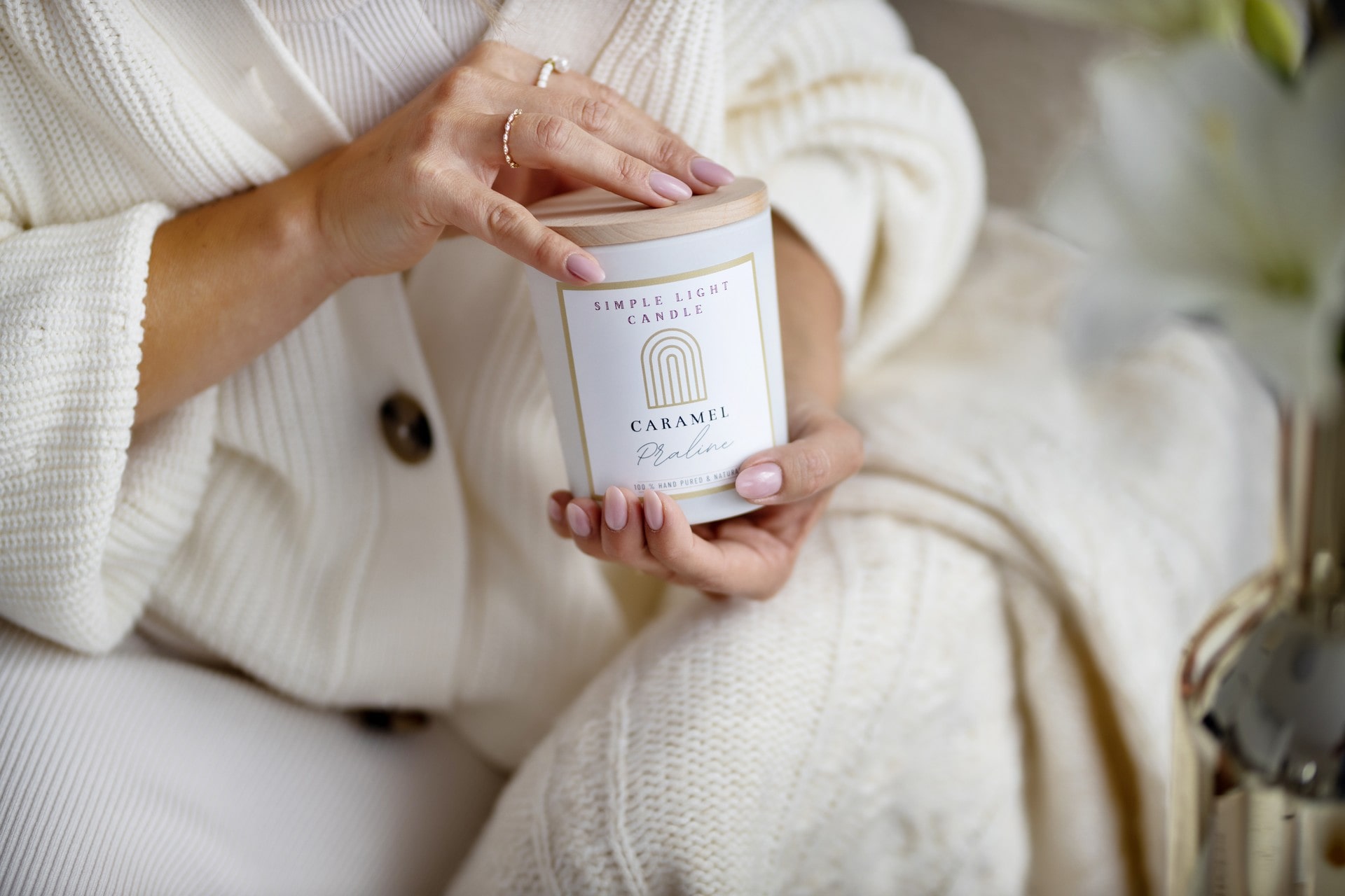 Świeca sojowa L - Caramel Praline