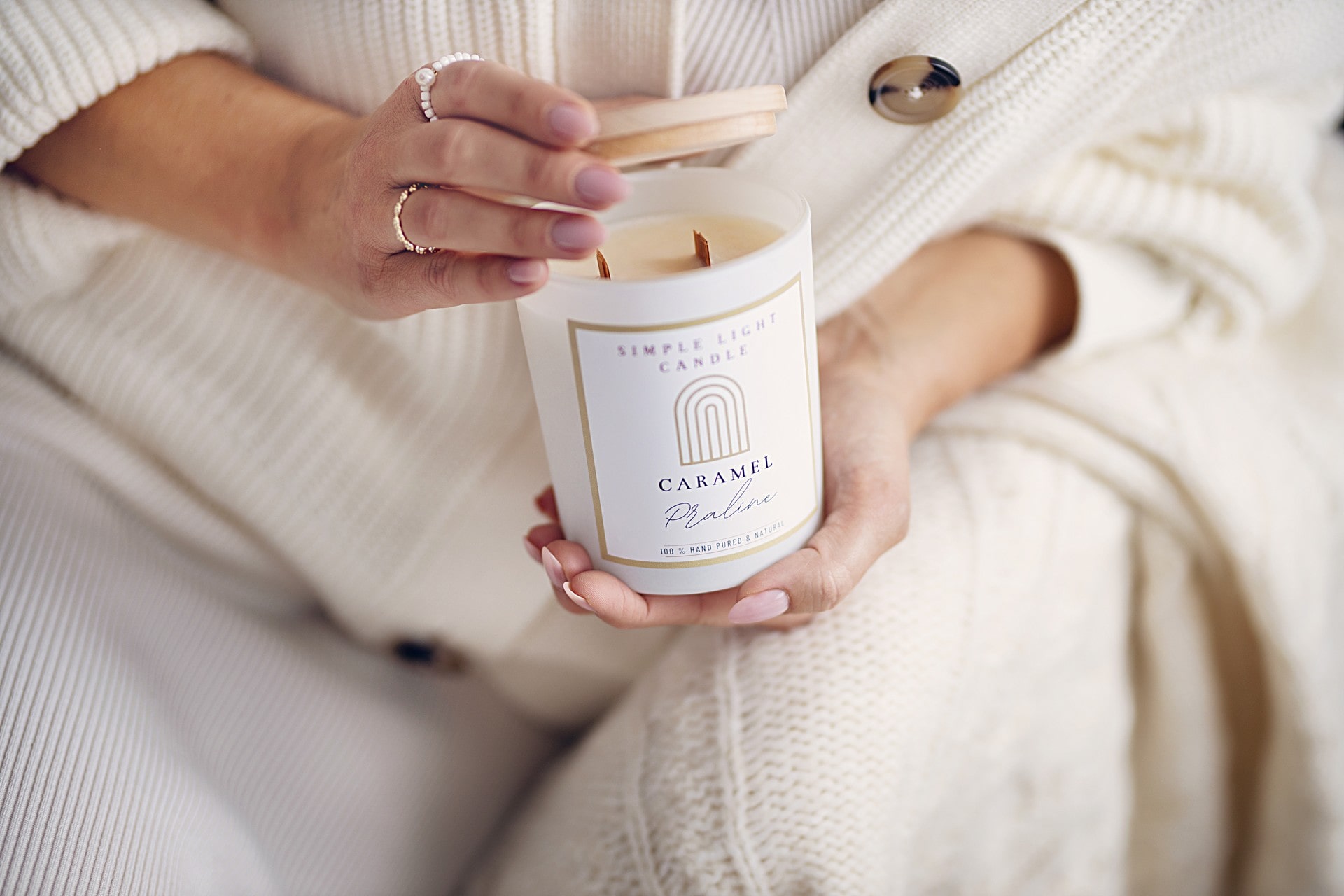 Świeca sojowa S - Caramel Praline - obrazek 2