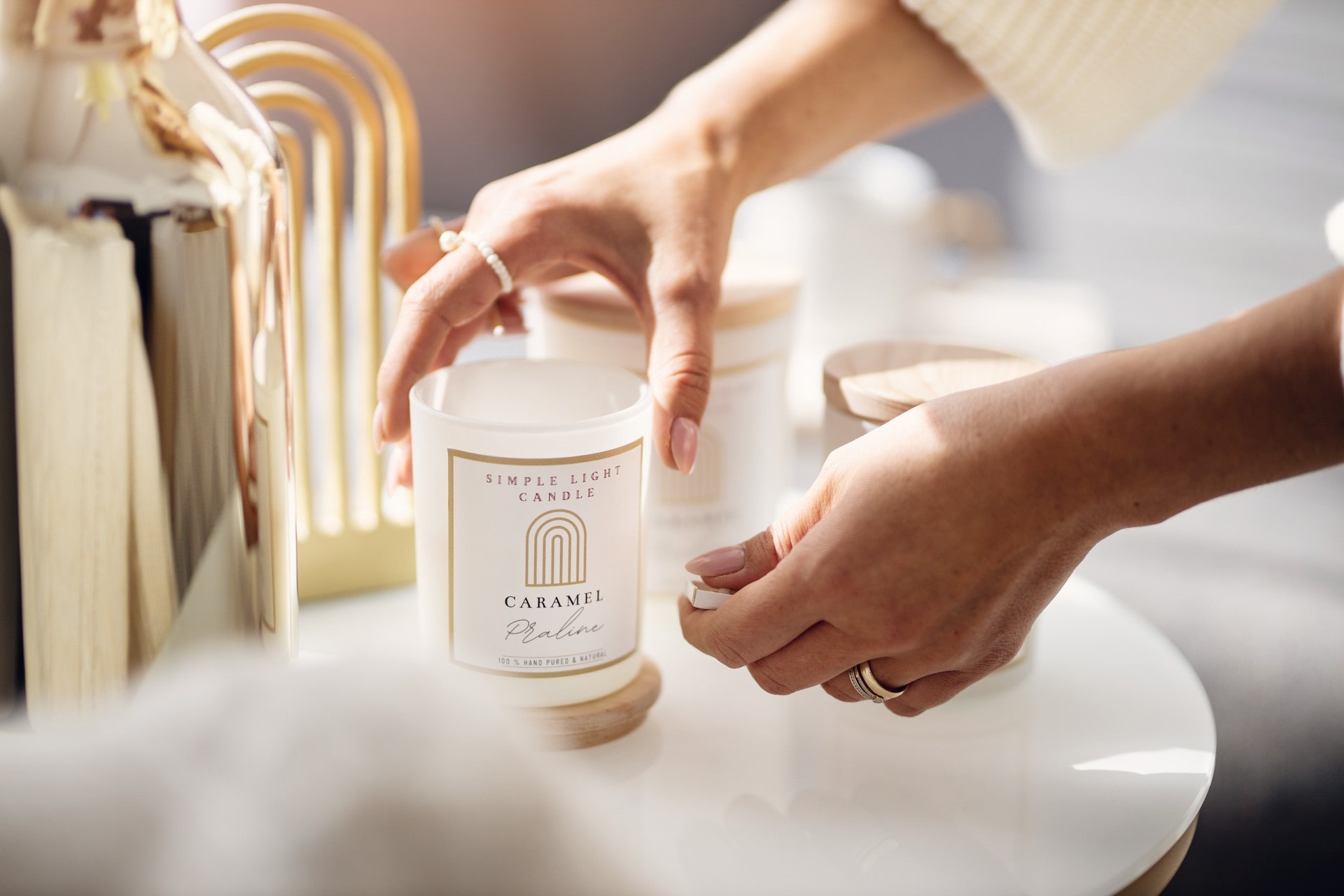 Świeca sojowa S - Caramel Praline - obrazek 3