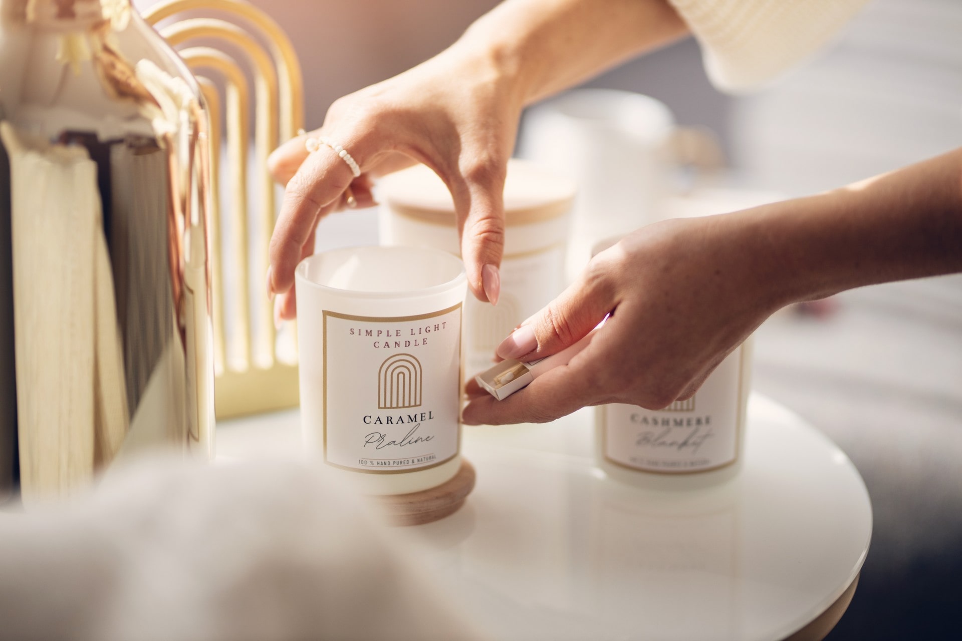 Świeca sojowa S - Caramel Praline - obrazek 4