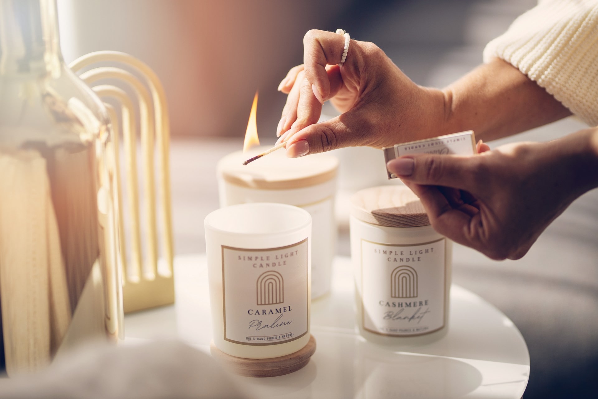 Świeca sojowa S - Caramel Praline - obrazek 5