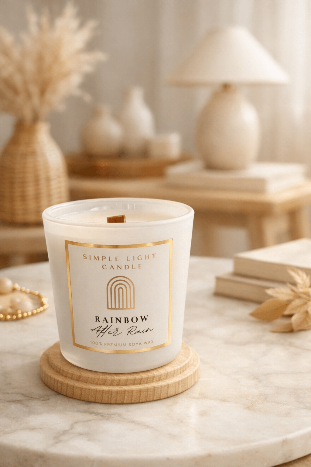 Świeca sojowa S - Rainbow After Rain - obrazek 2