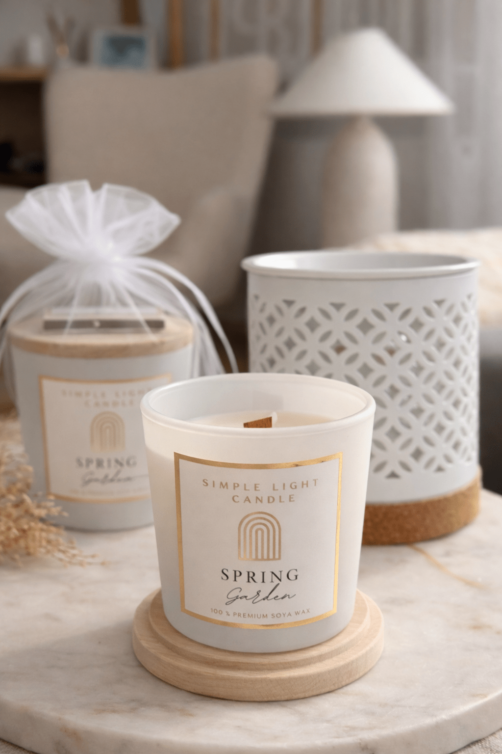 Świeca sojowa S - Spring Garden