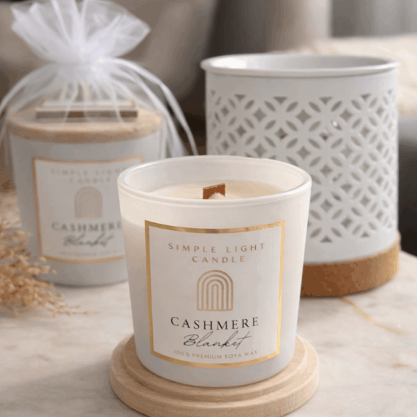 Świeca sojowa S - Cashmere Blanket