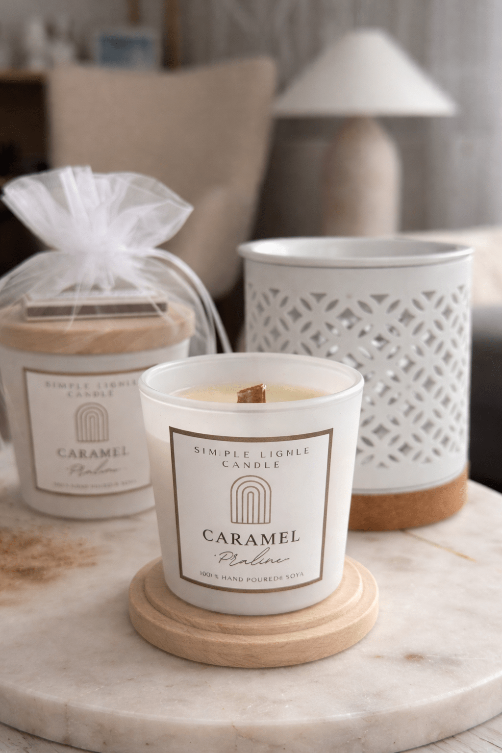 Świeca sojowa S - Caramel Praline