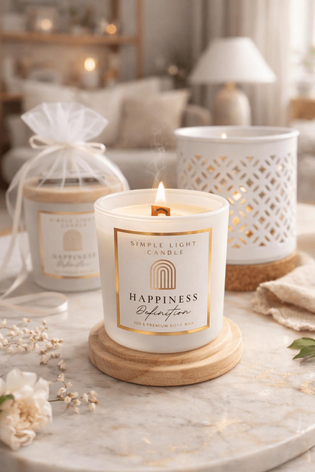 Świeca sojowa S - Happiness Definition - obrazek 3