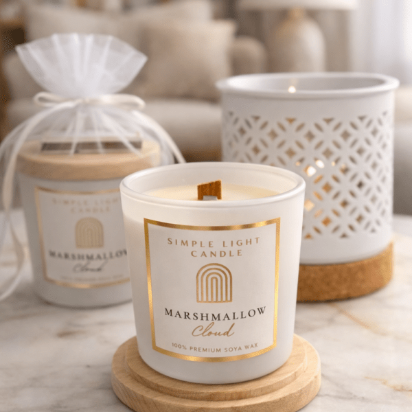 Świeca sojowa S - Marshmallow Cloud
