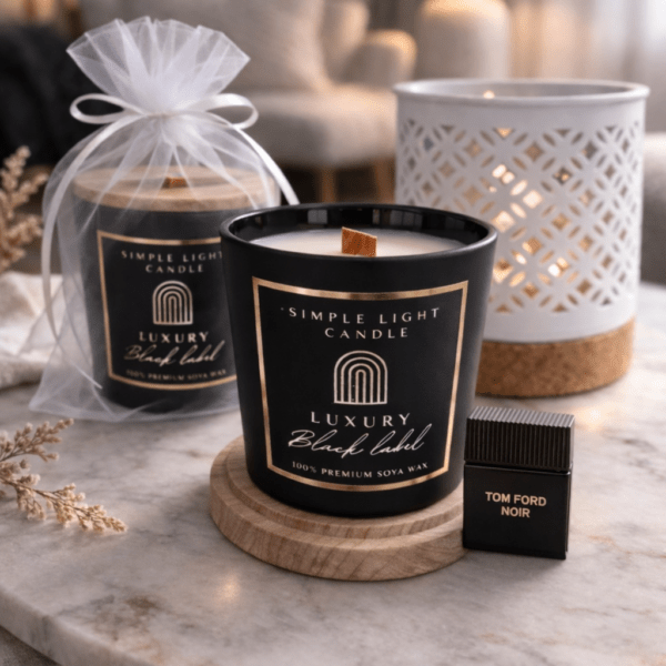 Świeca sojowa S - Luxury Black Label