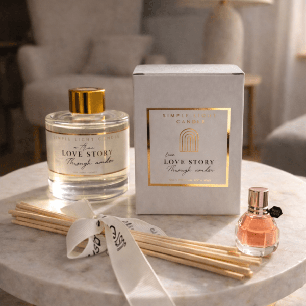 Dyfuzor zapachowy z patyczkami Love Story Never Ends