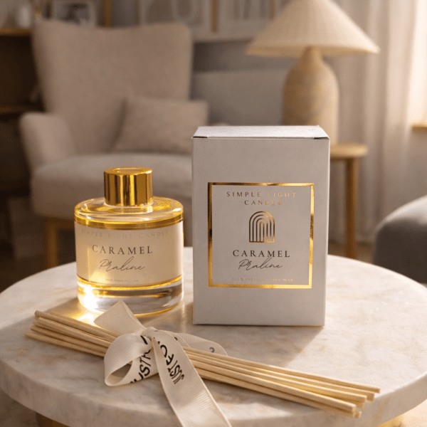 Dyfuzor zapachowy z patyczkami Caramel Praline