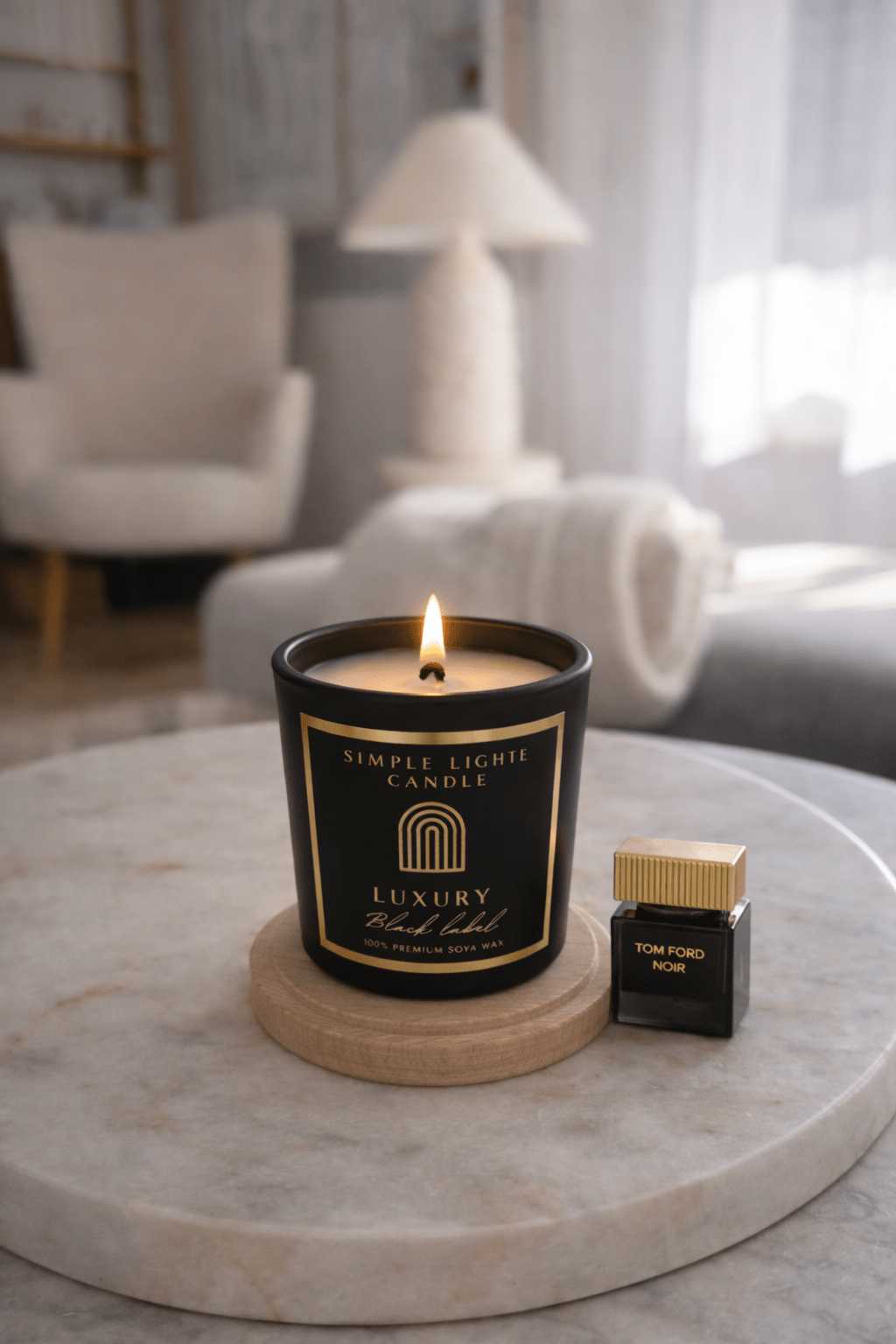 Świeca sojowa M - Luxury Black Label