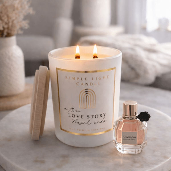 Świeca sojowa L - Love Story Never Ends