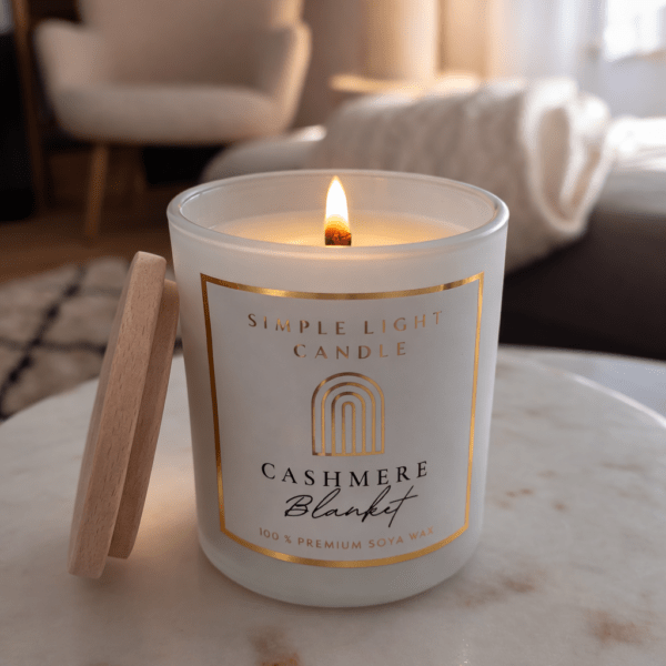 Świeca sojowa M - Cashmere Blanket