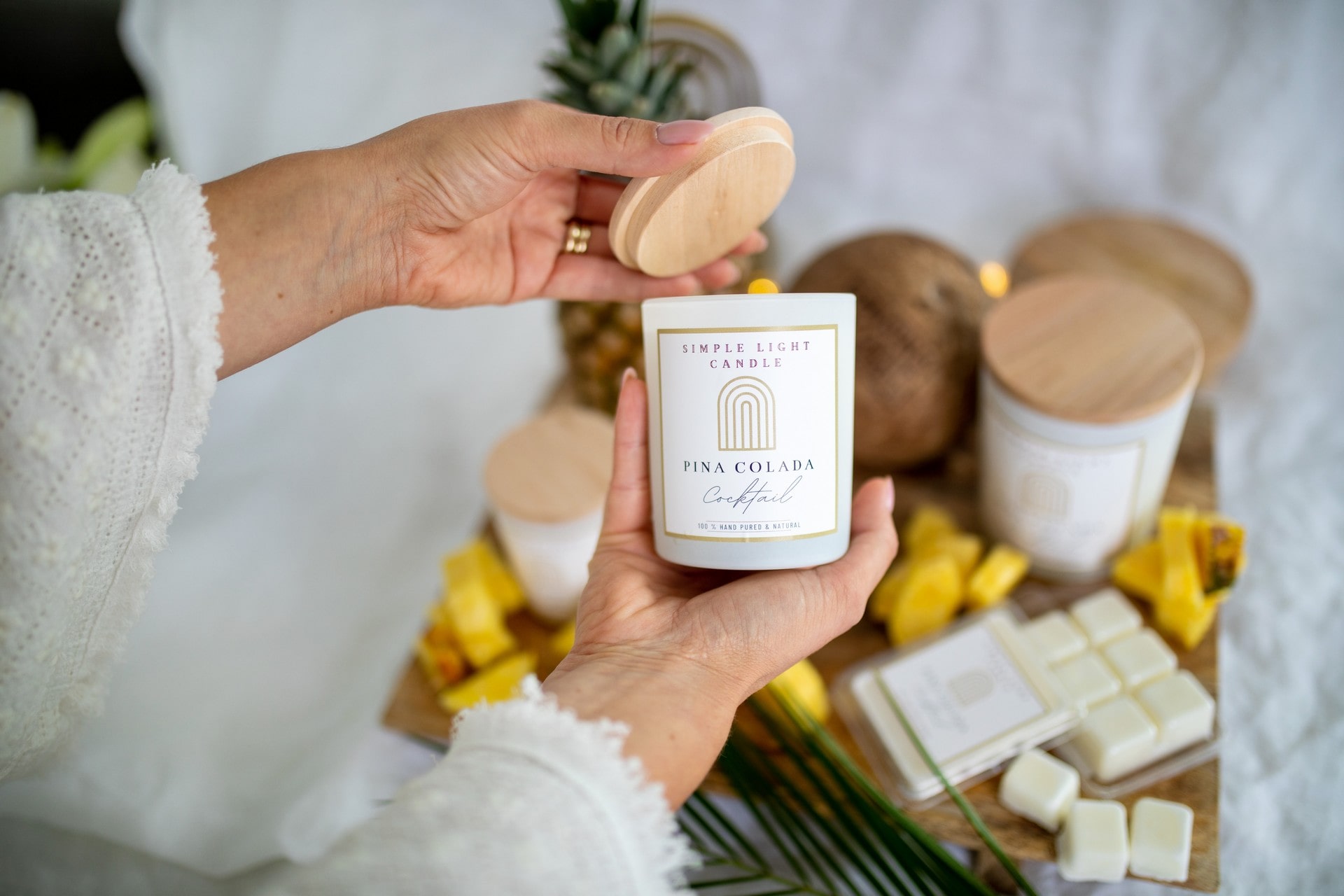 Świeca sojowa M - Pina Colada Coctail - obrazek 3