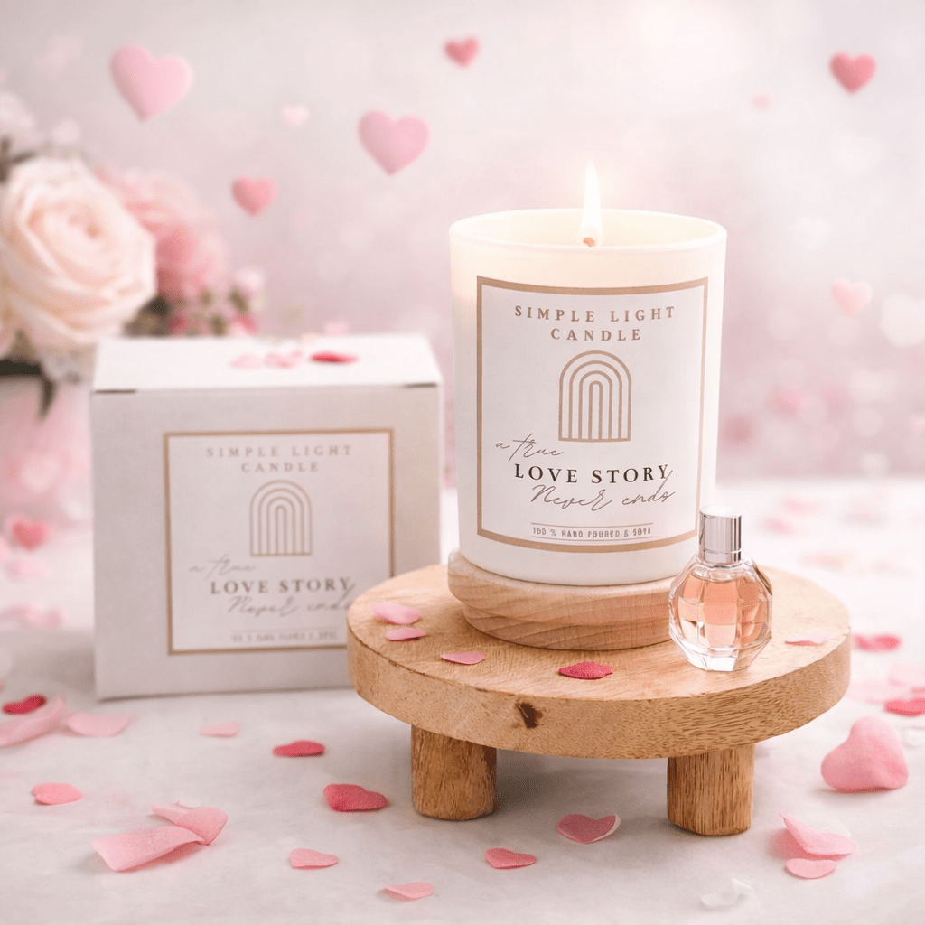 Świeca sojowa M - Love Story Never Ends