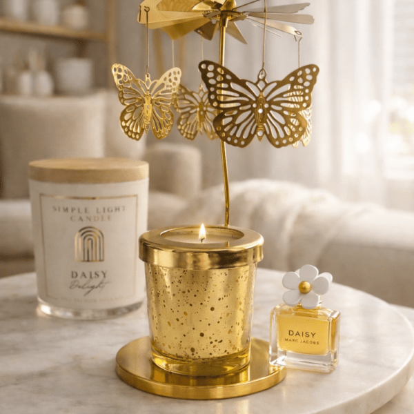 Złota Karuzela Zapachowa - wzór Motyl - Zapach Daisy Delight