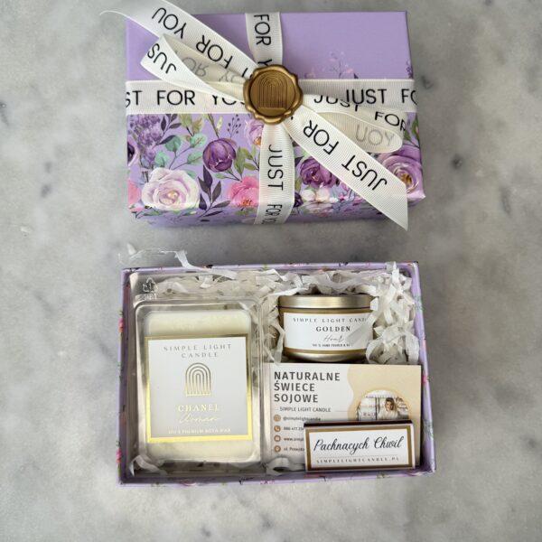 Zestaw Prezentowy - „Mały gest” (XS) świeczka puszka i wosk