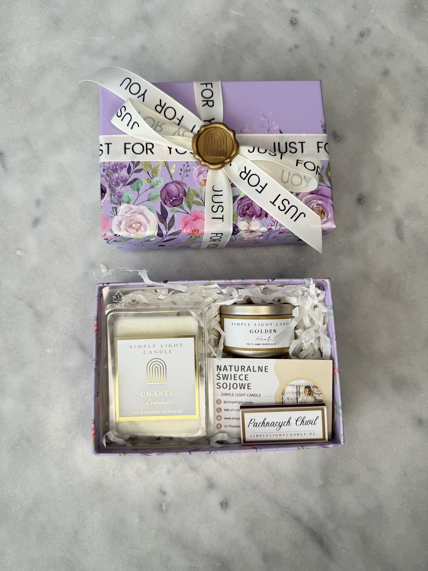 Zestaw Prezentowy - „Mały gest” (XS) świeczka puszka i wosk