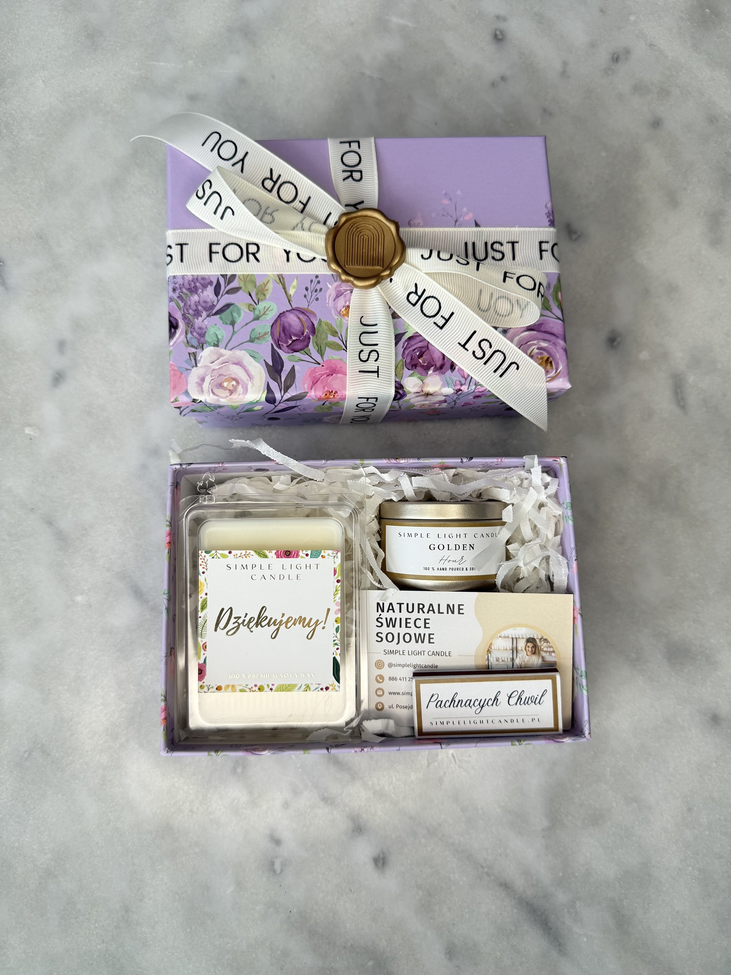 Zestaw Prezentowy - „Mały gest” (XS) świeczka puszka i wosk - obrazek 3