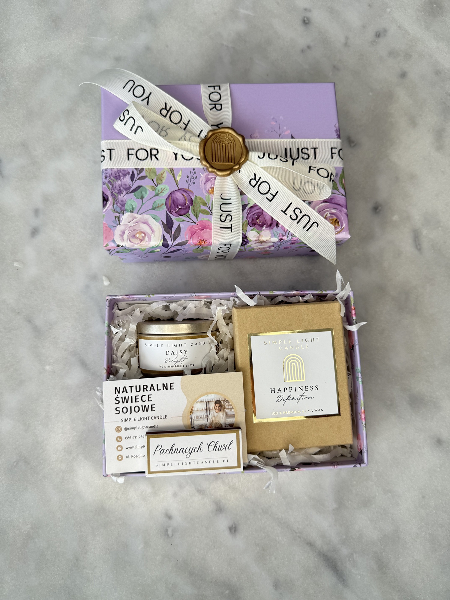 Zestaw Prezentowy - „Mały gest” (XS) świeca puszka + auto