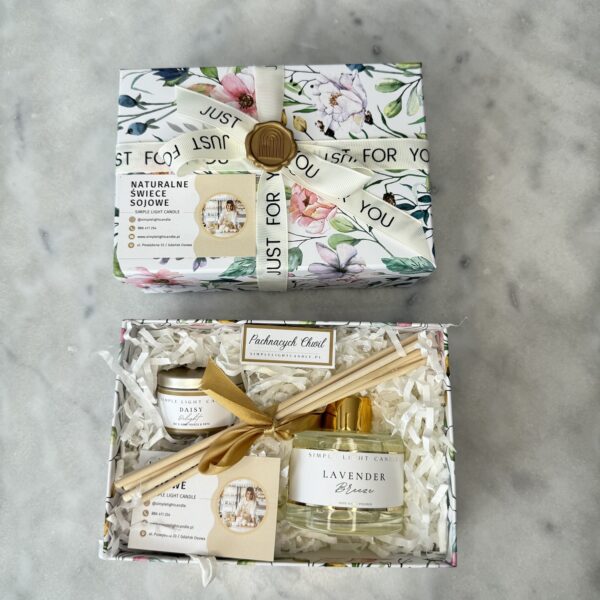 Zestaw Prezentowy - „Od Serca” (S) Dyfuzor + świeca puszka