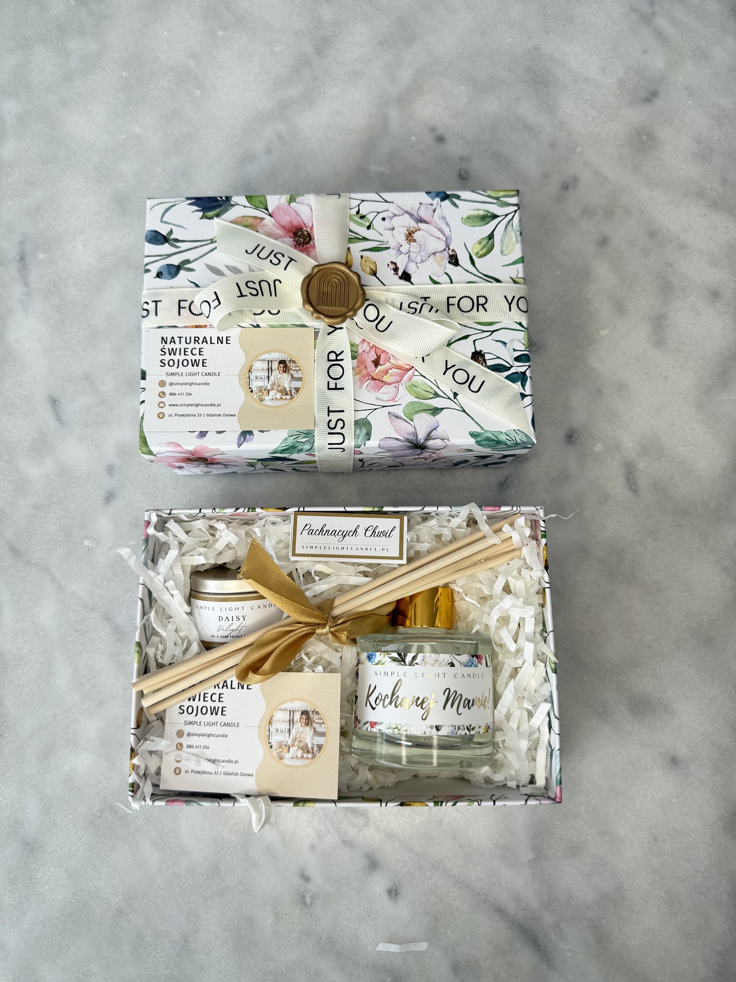 Zestaw Prezentowy - „Od Serca” (S) Dyfuzor + świeca puszka - obrazek 2