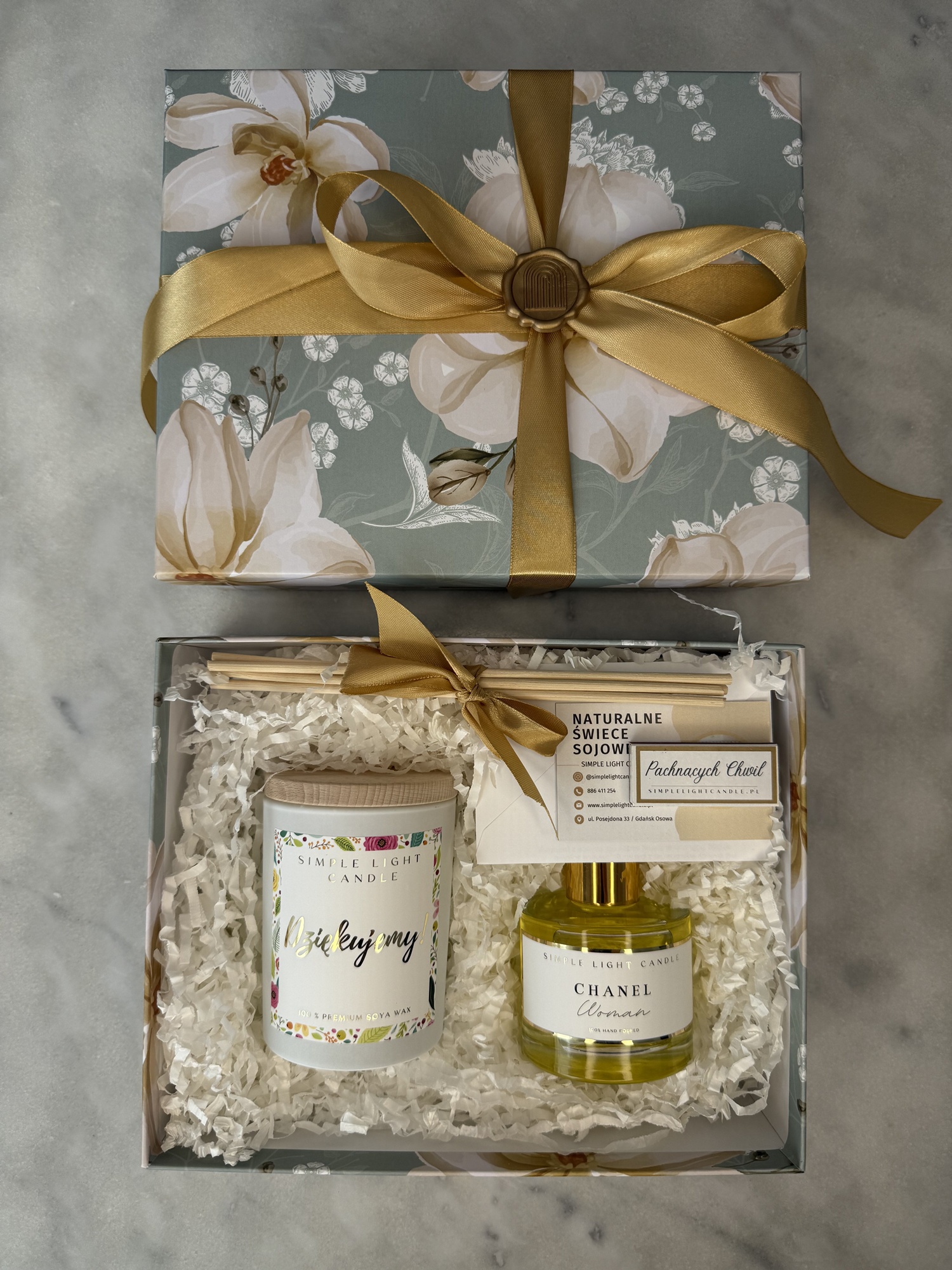 Zestaw Prezentowy - „Czas na relaks” (M) Świeca M + dyfuzor - obrazek 4