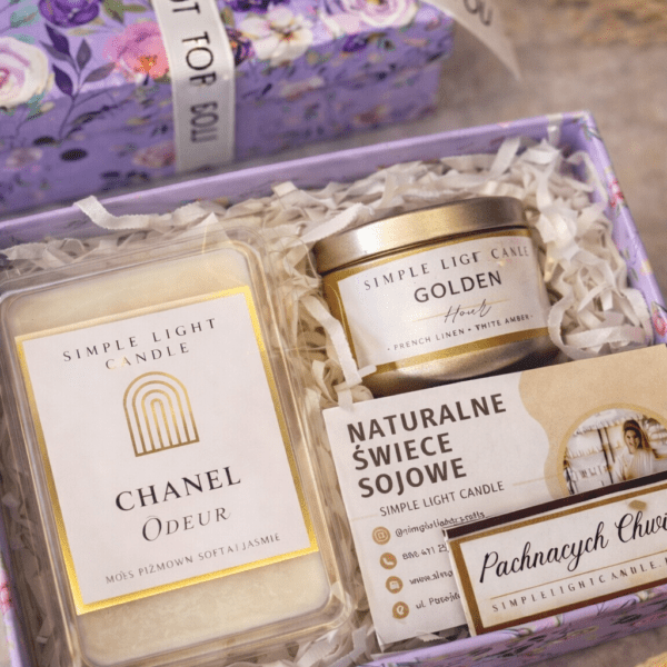 Zestaw Prezentowy - „Mały gest” (XS) świeczka puszka i wosk