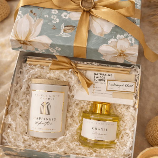 Zestaw Prezentowy - „Czas na relaks” (M) Świeca M + dyfuzor