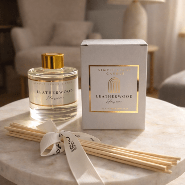 Dyfuzor zapachowy z patyczkami Leatherwood Haven