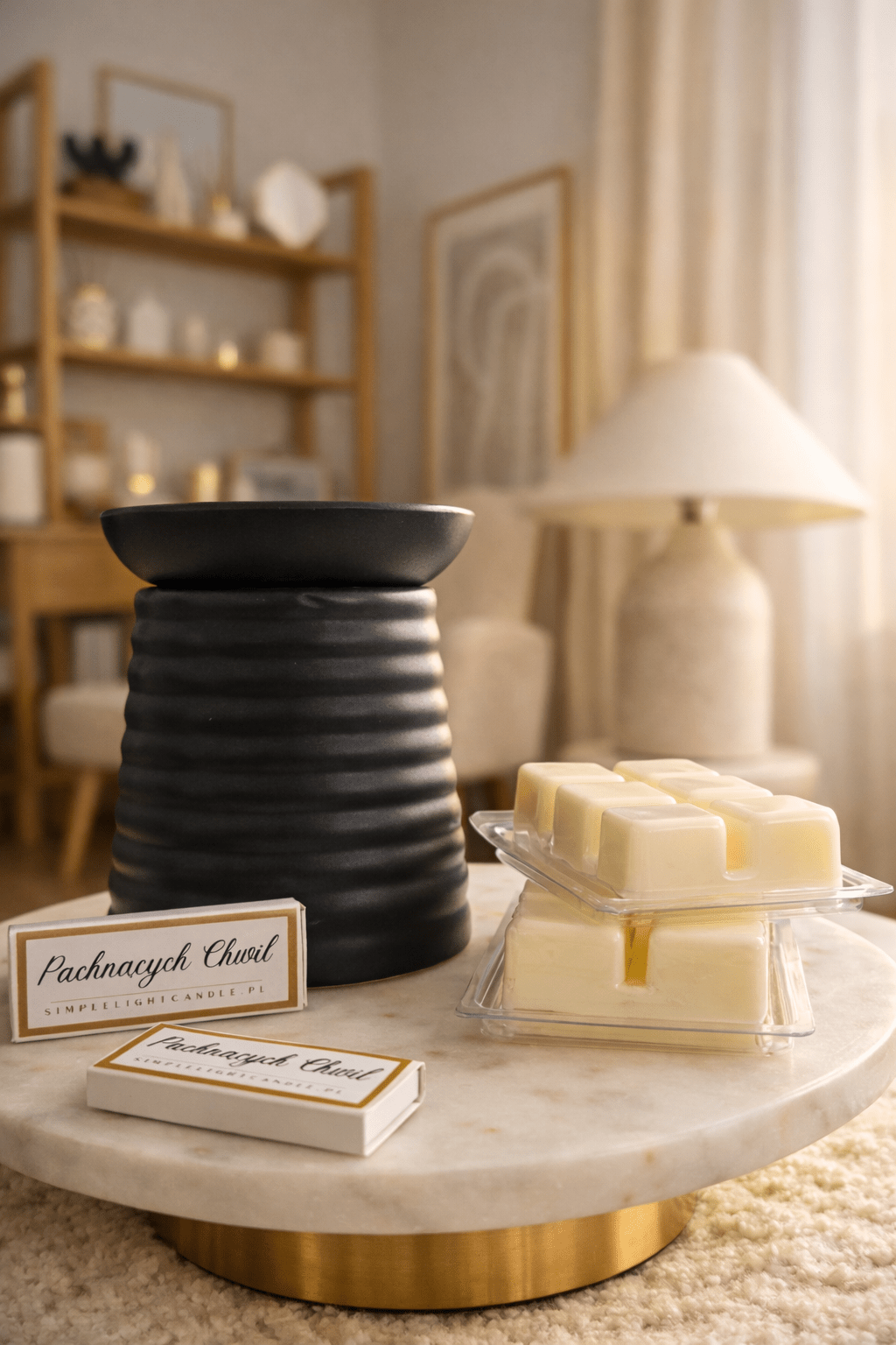 Kominek zapachowy 2-częściowy "czarny"