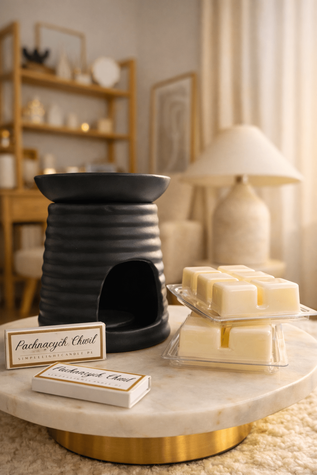 Kominek zapachowy 2-częściowy "czarny" - obrazek 2