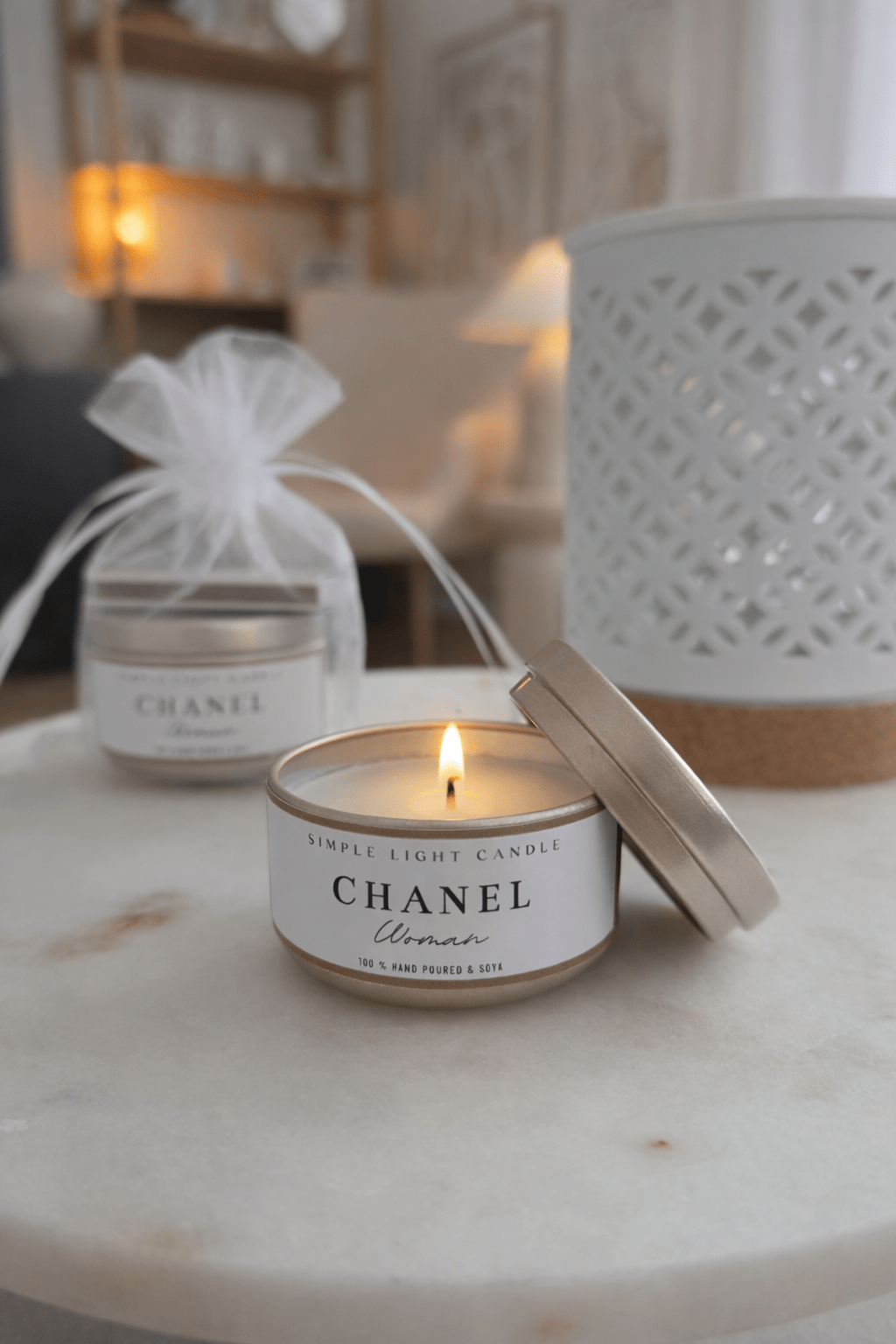 Świeca sojowa w puszce 50 ml - Chanel Women - obrazek 2