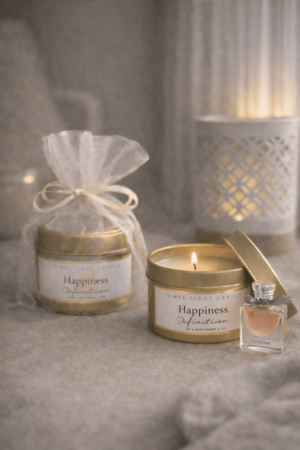 Świeca sojowa w puszce 100 ml - zapach Happiness Definition