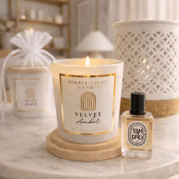 Świeca sojowa S - Velvet Amber