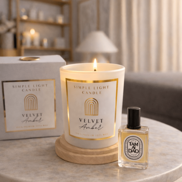 Świeca sojowa M - Velvet Amber