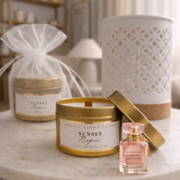 Świeca sojowa w puszce 100 ml - zapach Sunset Tropic