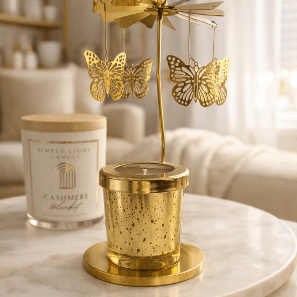 Złota Karuzela Zapachowa - wzór Motyl - Zapach Cashmere Blanket