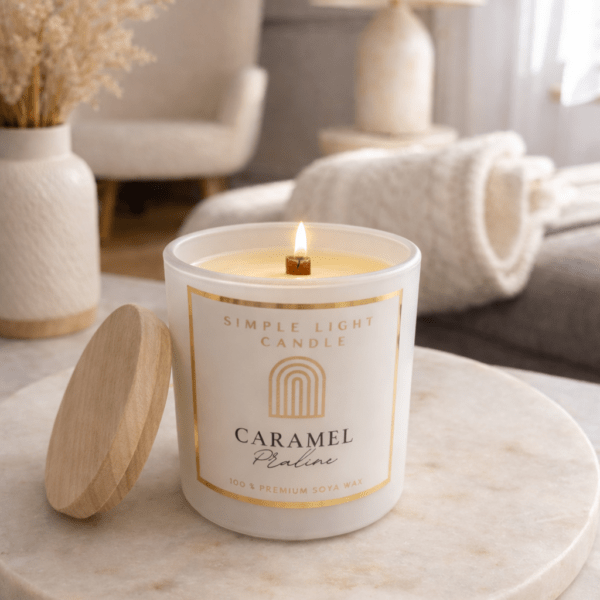 Świeca sojowa M - Caramel Praline
