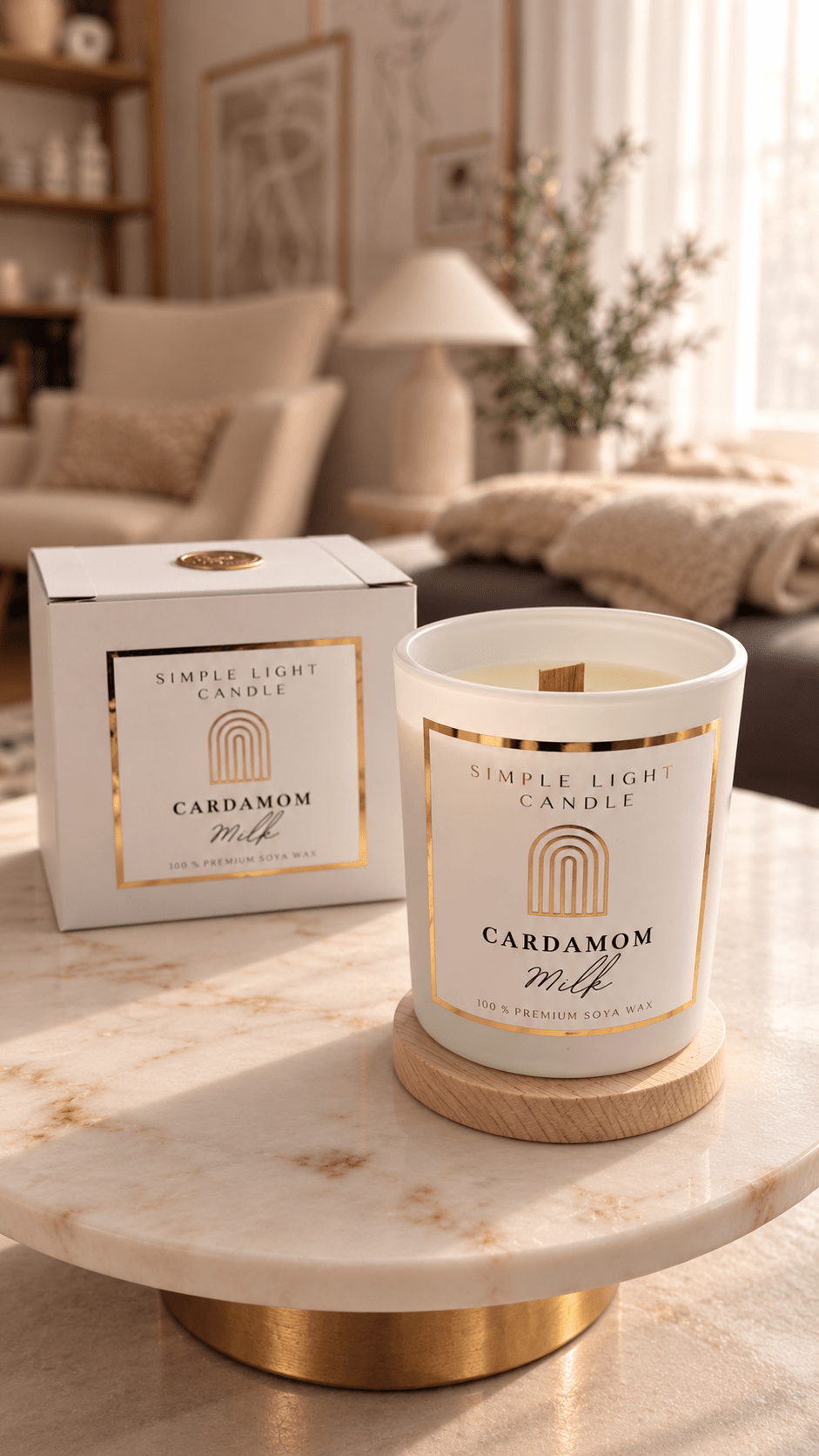 Świeca sojowa M - Cardamom Milk