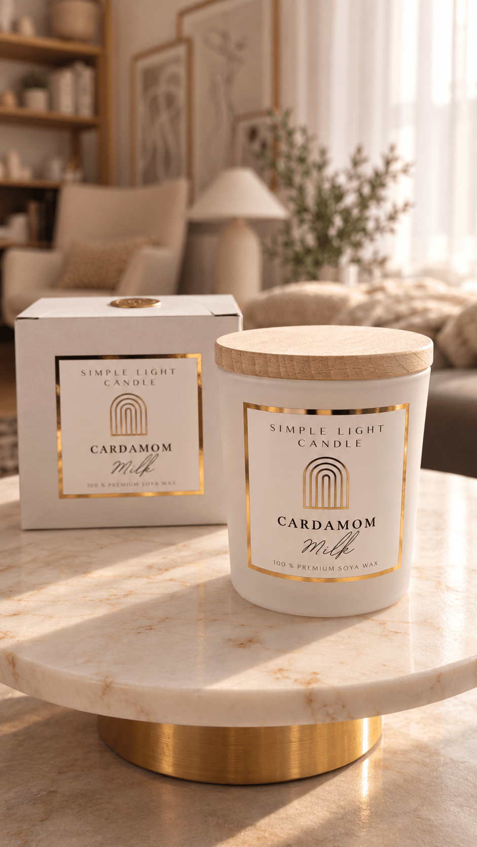 Świeca sojowa M - Cardamom Milk - obrazek 3