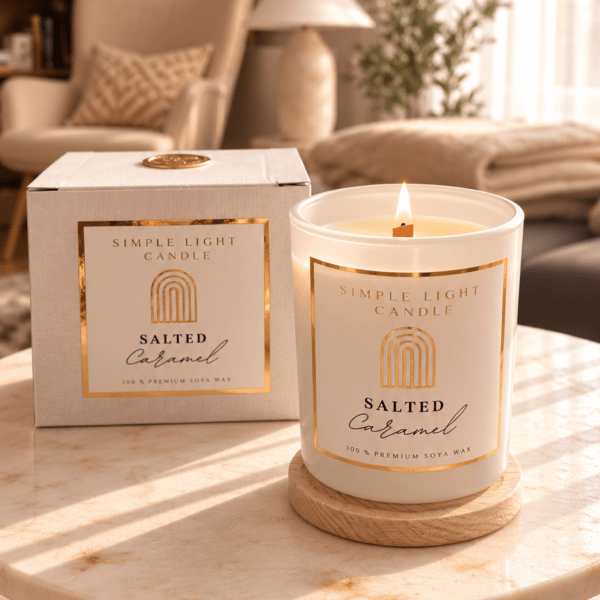Świeca sojowa M - Salted Caramel