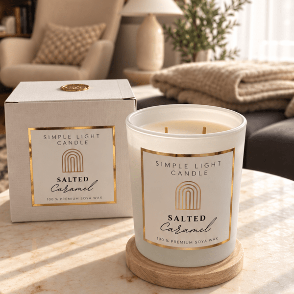 Świeca sojowa L - Salted Caramel