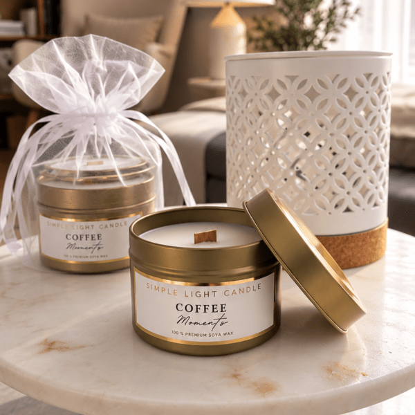 Świeca sojowa w puszce 100 ml - zapach Coffee Moments