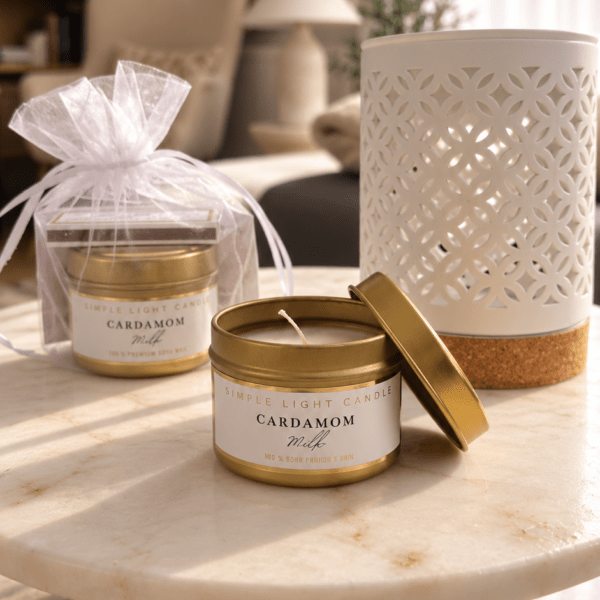 Świeca sojowa w puszce 50 ml - Cardamom Milk