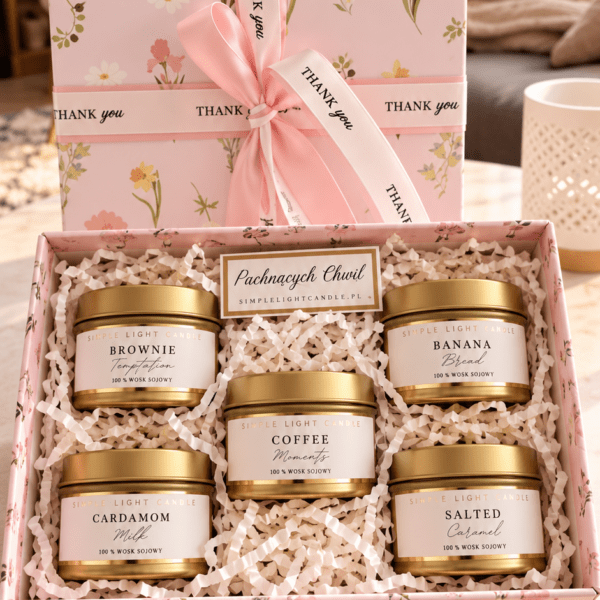 Jesienny Box Micro - 5x świeca sojowa w puszce 50ml